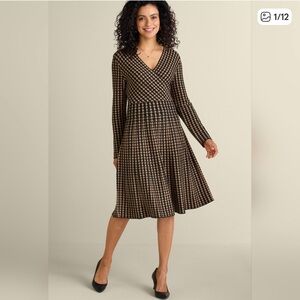 Soft Surroundings Aida Surplice Sweater Dress